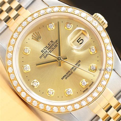 mens diamond rolex ebay|rolex diamond bezel prices.